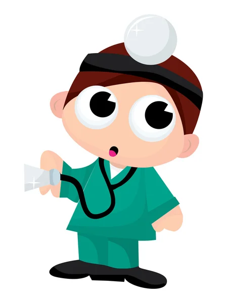 Chłopiec lekarz — Wektor stockowy