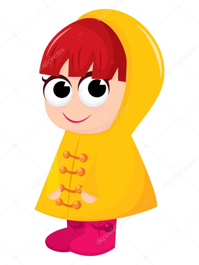 Yellow Raincoat Cartoon