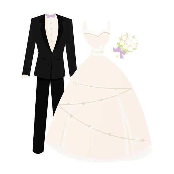 Bride and Groom — Stock Vector