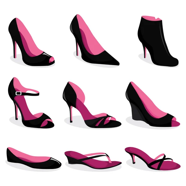 Chaussures pour femmes — Image vectorielle