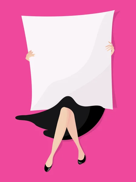 Cartel moda chica — Vector de stock