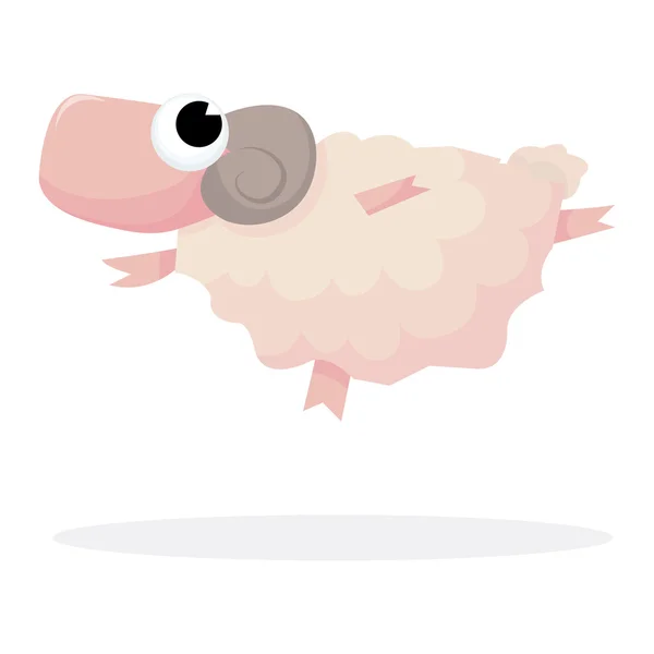 Springende schapen — Stockvector