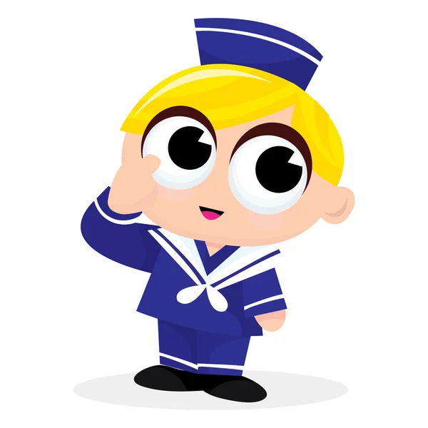 Cartoon Sailor Boy — Stock Vector