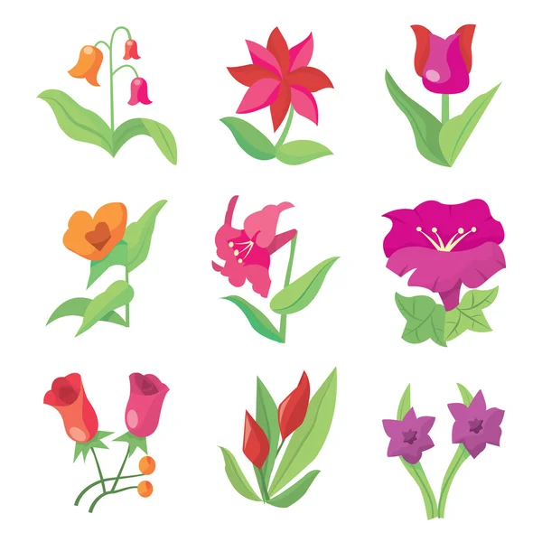 Flores de flor dulce — Vector de stock