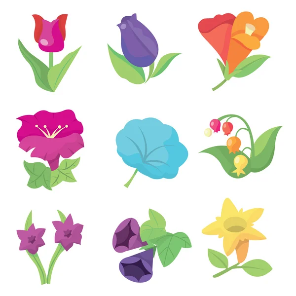 Mezcla flores — Vector de stock