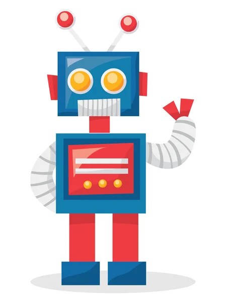 Ρομπότ φιλικό κινουμένων σχεδίων — Διανυσματικό Αρχείο
