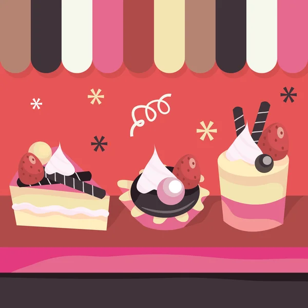 Cake shop — Stock Vector