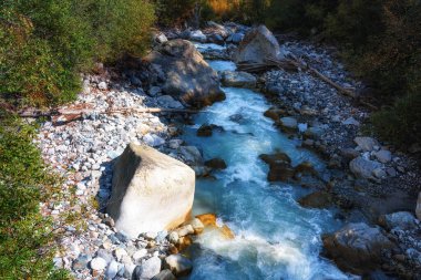 Osetya Tsey. dağ nehri