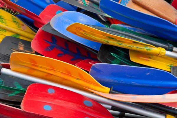 Colorful oars — Stock Photo, Image