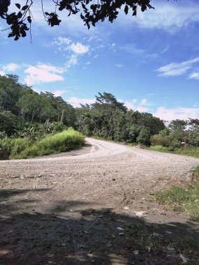 pemandangan Alam bebas dengan langit biru
