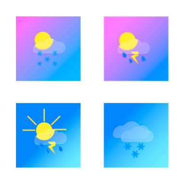 Hava güneşli şimşek yağmurlu kar