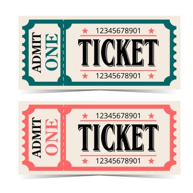 Eski tarz evrensel bilet. Kabul et.