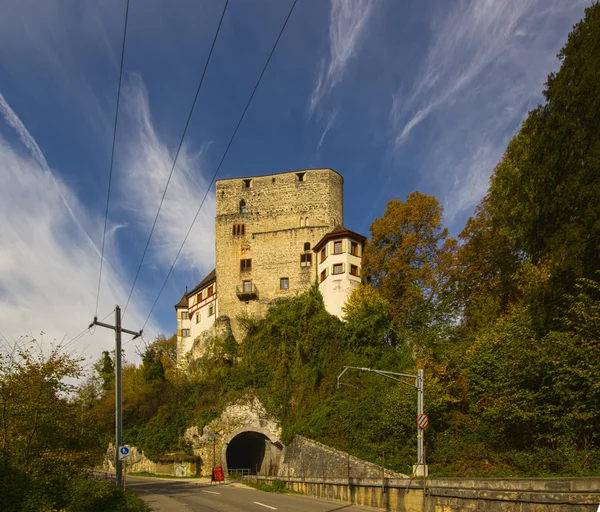 Angenstein kasteel in het dorp duggingen — Stockfoto