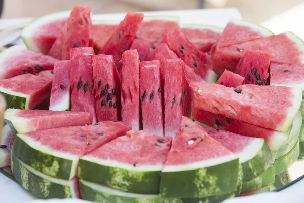 Scheiben Wassermelone — Stockfoto