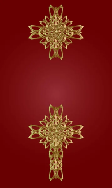 Croix d'or — Image vectorielle