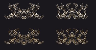 Altın vintage desen