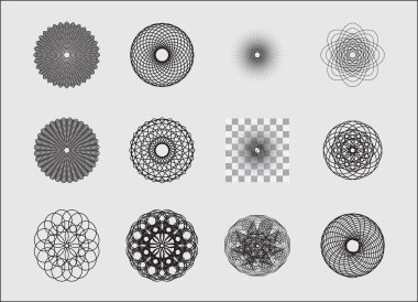 filigran siyah ve beyaz