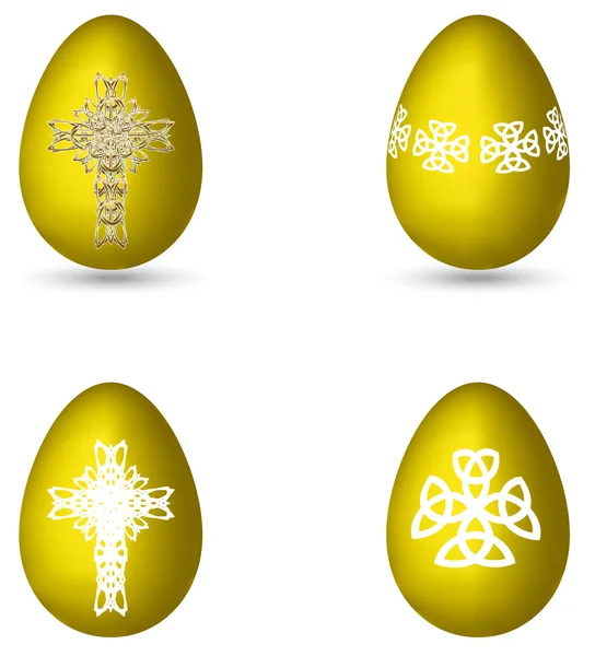 Πασχαλινά αυγά με σταυρούς — Διανυσματικό Αρχείο