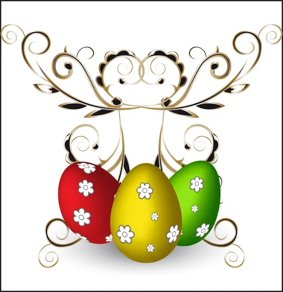 Χρώμα τα αυγά του Πάσχα — Διανυσματικό Αρχείο