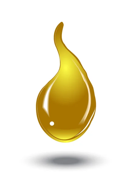 Gota de miel de oro — Vector de stock