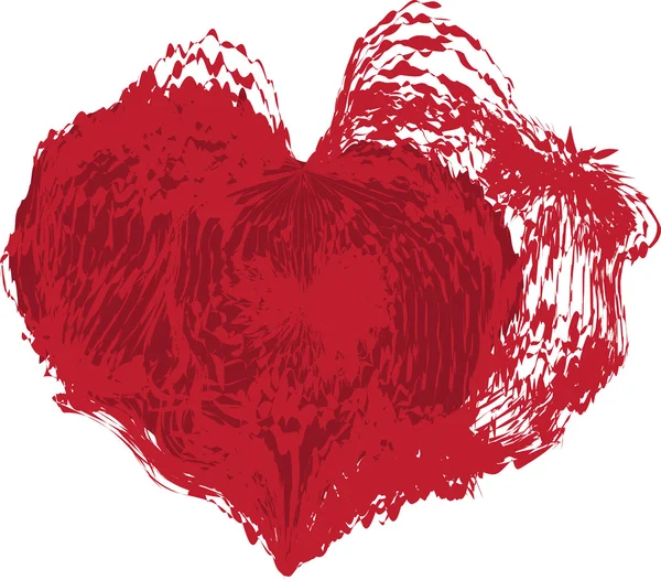 Αφηρημένη κόκκινη καρδιά — Διανυσματικό Αρχείο