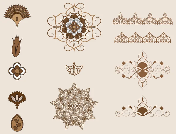 Elemento patrón otomano — Archivo Imágenes Vectoriales