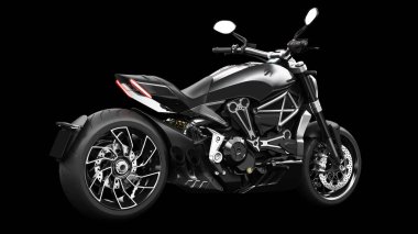 Siyah metalik helikopter motosikleti.