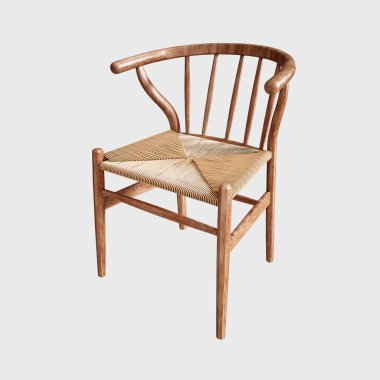 Interior Dining set with white background