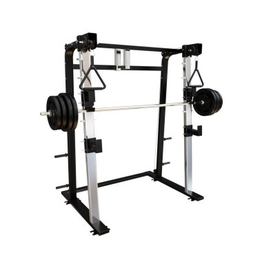 Half Rack for Squats gym equipment with white background