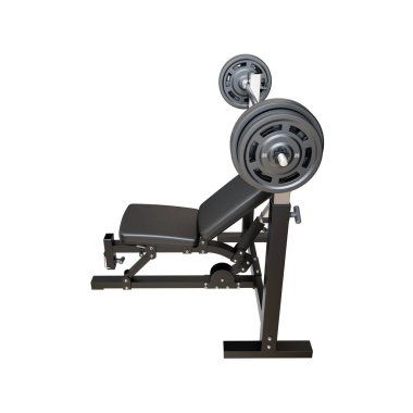 Koşu bandı beyaz arkaplanda izole edildi