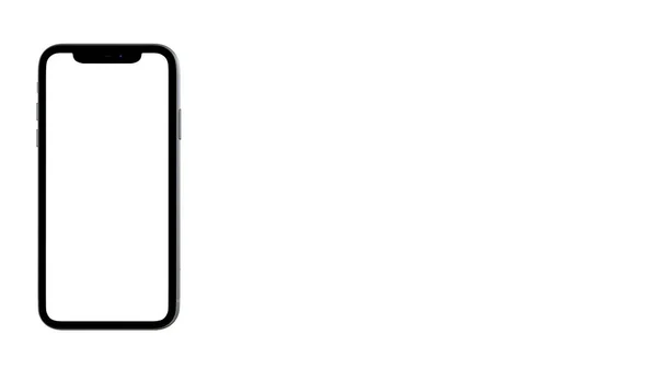 Реалистичный Смартфон Макет Рамка Мобильного Телефона Пустым Дисплеем Изолированные Шаблоны — стоковое фото