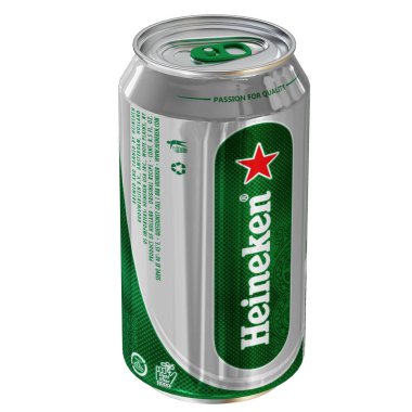 bira kutusu 3d model konsepti beyaz arkaplan içeriyor.