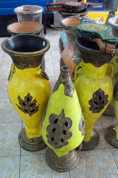 Bläst Kamin und Vasen — Stockfoto