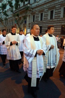 ROME, ITALY - JUN 4, 2015: During the celebration the Feast of C
