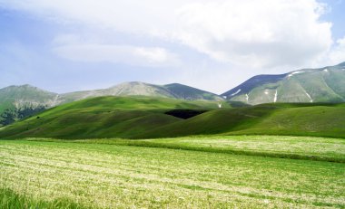Castelluccio, Perugia, Umbria, İtalya