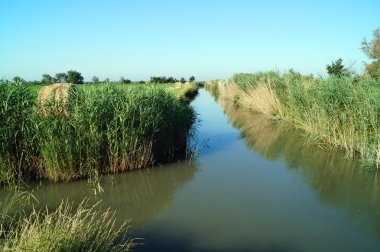 Su ve haystacks ile kanal