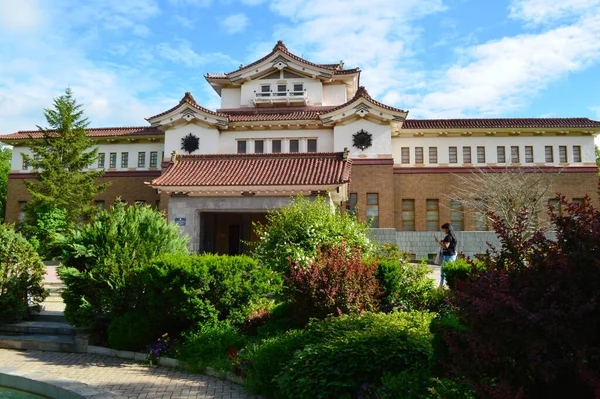 Japon tarzında yerel tarih müzesi, Sakhalin Adası, Yuzhno-Sakhalinsk şehri.