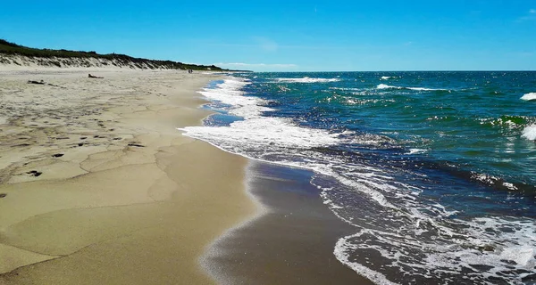 Costa Mar Báltico Curonian Spit Região Kaliningrado Zelenogradsk Rússia — Fotografia de Stock