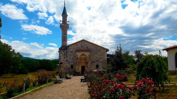 Masjid Dan Madrasah Muhammad Uzbek Khan Kota Crimea Lama Republik — Stok Foto