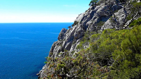 Тропа Села Новый Свет Горы Караул Оба Вдоль Черного Моря — стоковое фото