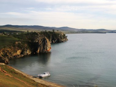 Deniz Baykal Olkhon Island'dan görünümünü