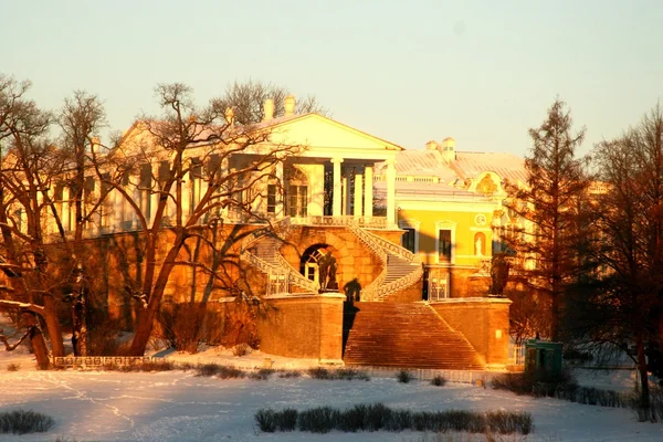 The Suburb Of St. Petersburg. The Town Of Pushkin. Tsarskoye Selo. Catherine Park. The Cameron gallery — Stock Photo, Image