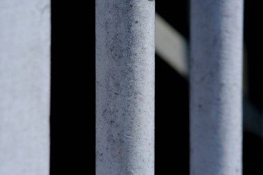 Beyaz, kırsal, çelik çitleri kapatın. resim fotoğrafı