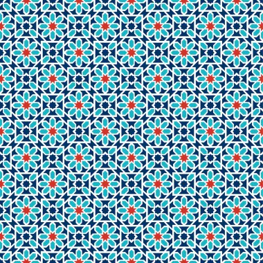 İslam seamless modeli. Tatil kartları için vektör Arap geometrik oryantal desen.