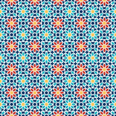 İslam seamless modeli. Tatil kartları için vektör Arap geometrik oryantal desen.