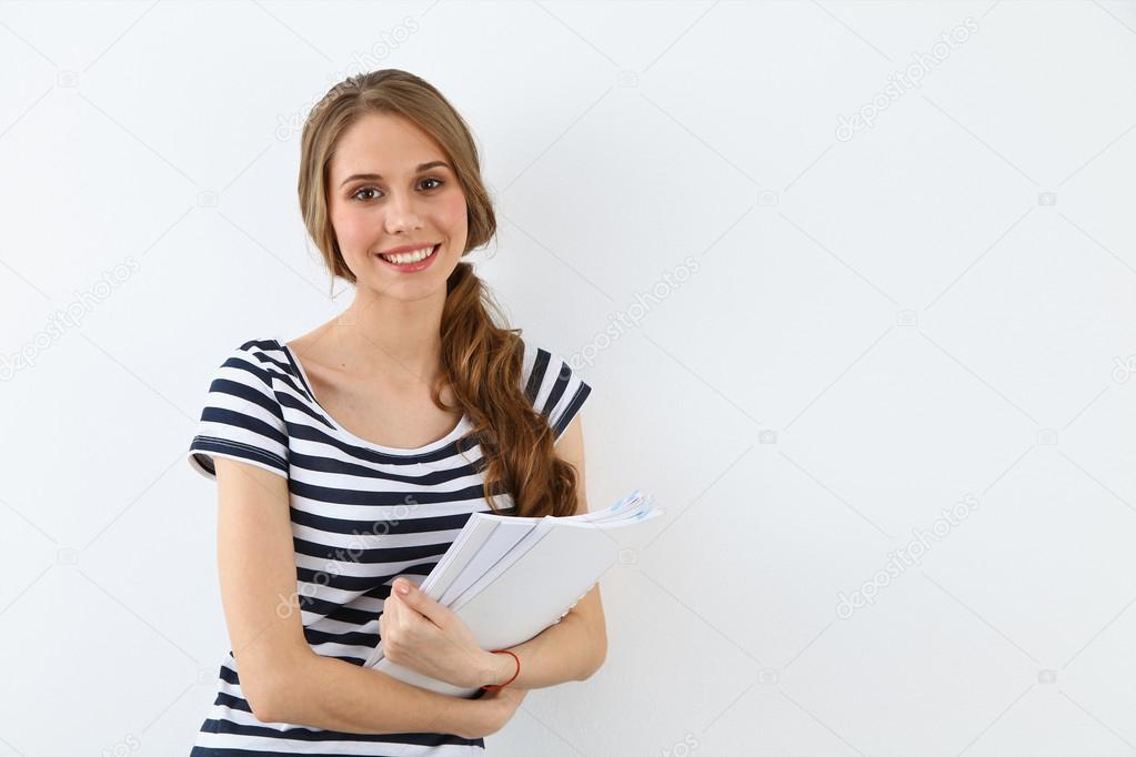 Student Girl cheerful smiling