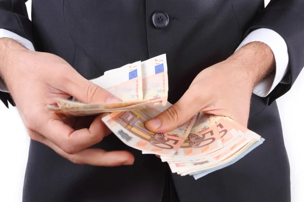iş adamı euro para ile