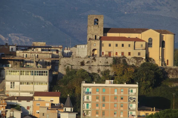 Pontecorvo Itália Outubro 2020 Cidade Fluvial Vista Convento Passionista — Fotografia de Stock