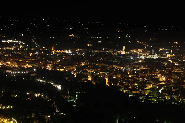 Panorama Florencji w nocy — Zdjęcie stockowe