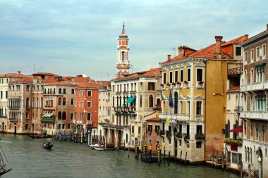 Grand Canal Venedik Rialto bridge uygulamasında görünümünü
